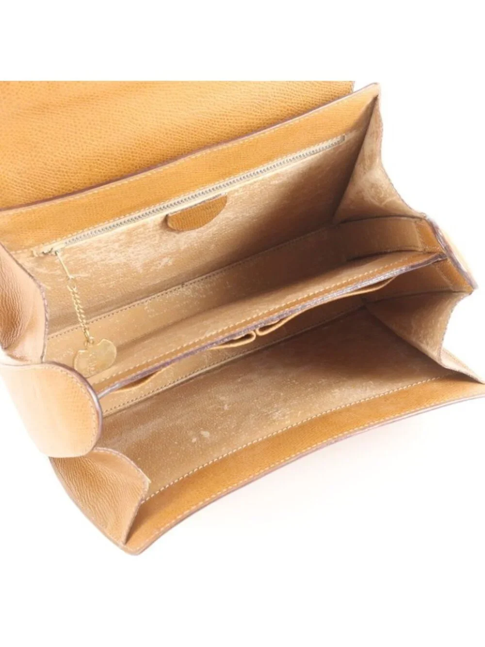 ★SOLD★ Celine Vintage Leather Handbag Tote Brown Ebm - Picture 7 of 9